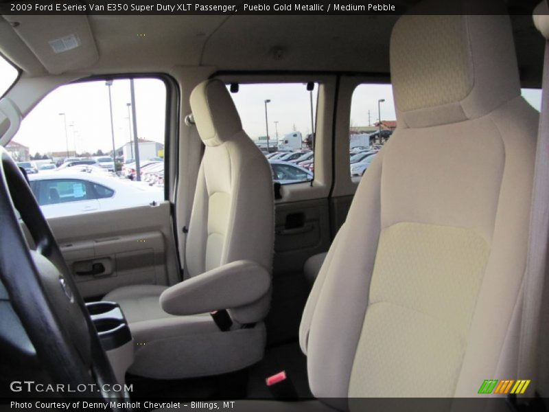 Pueblo Gold Metallic / Medium Pebble 2009 Ford E Series Van E350 Super Duty XLT Passenger