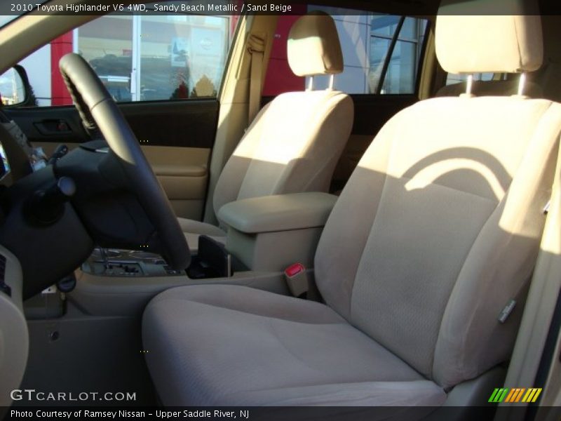 Sandy Beach Metallic / Sand Beige 2010 Toyota Highlander V6 4WD