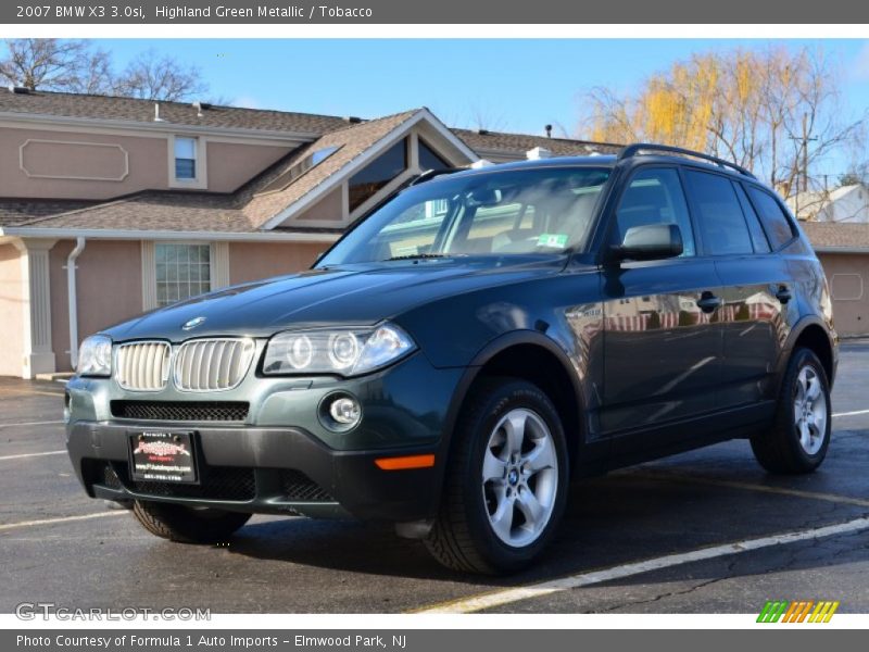 Highland Green Metallic / Tobacco 2007 BMW X3 3.0si