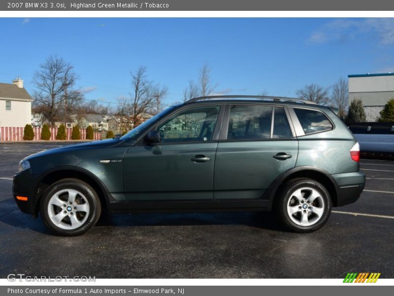  2007 X3 3.0si Highland Green Metallic