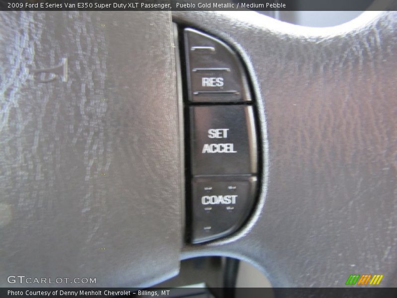 Pueblo Gold Metallic / Medium Pebble 2009 Ford E Series Van E350 Super Duty XLT Passenger