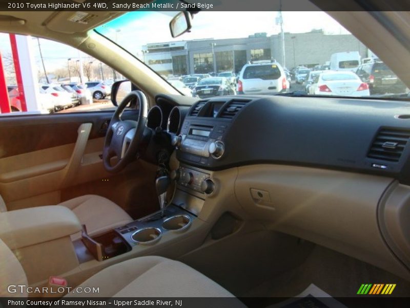 Sandy Beach Metallic / Sand Beige 2010 Toyota Highlander V6 4WD