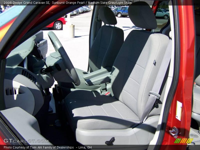 Sunburst Orange Pearl / Medium Slate Gray/Light Shale 2008 Dodge Grand Caravan SE