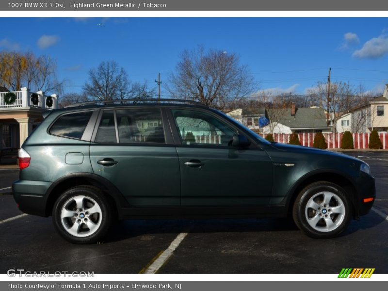 Highland Green Metallic / Tobacco 2007 BMW X3 3.0si