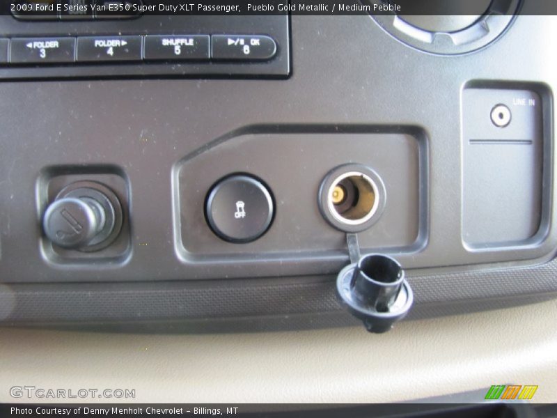 Pueblo Gold Metallic / Medium Pebble 2009 Ford E Series Van E350 Super Duty XLT Passenger