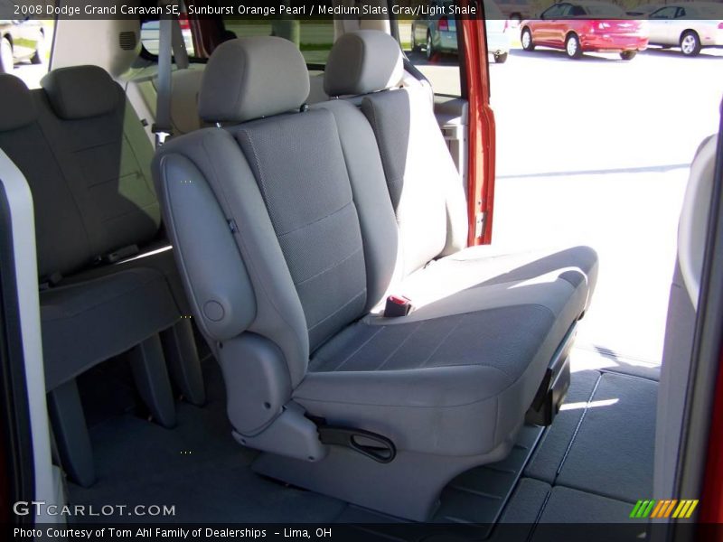 Sunburst Orange Pearl / Medium Slate Gray/Light Shale 2008 Dodge Grand Caravan SE