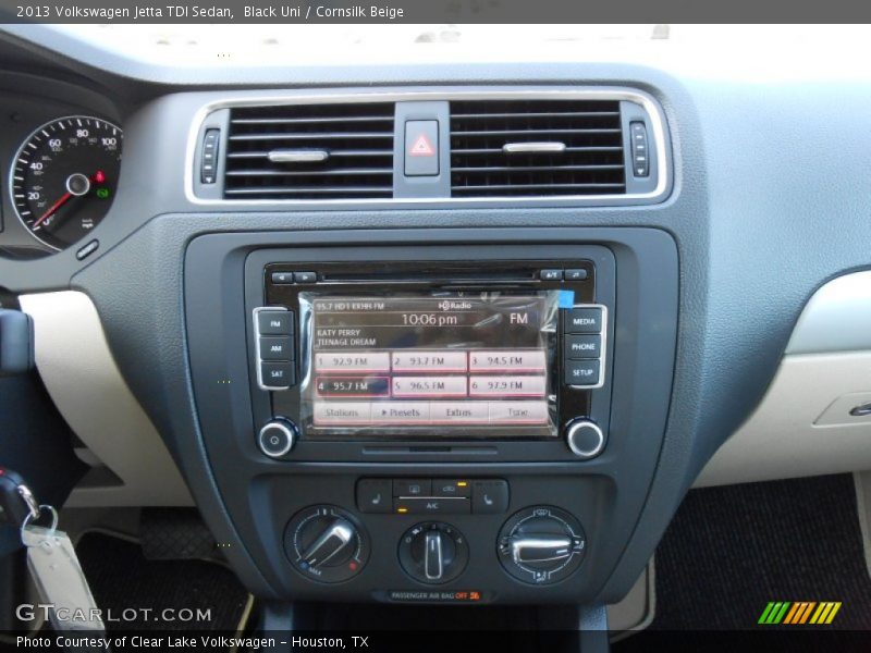 Black Uni / Cornsilk Beige 2013 Volkswagen Jetta TDI Sedan
