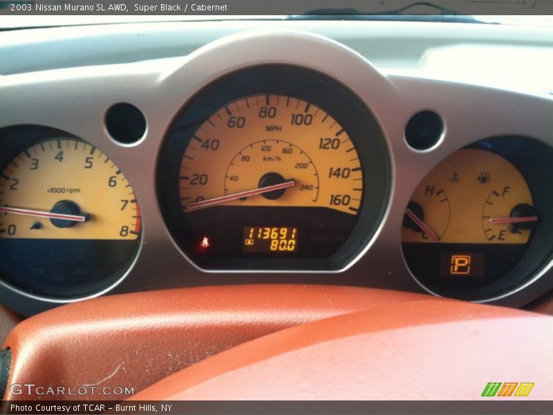Super Black / Cabernet 2003 Nissan Murano SL AWD