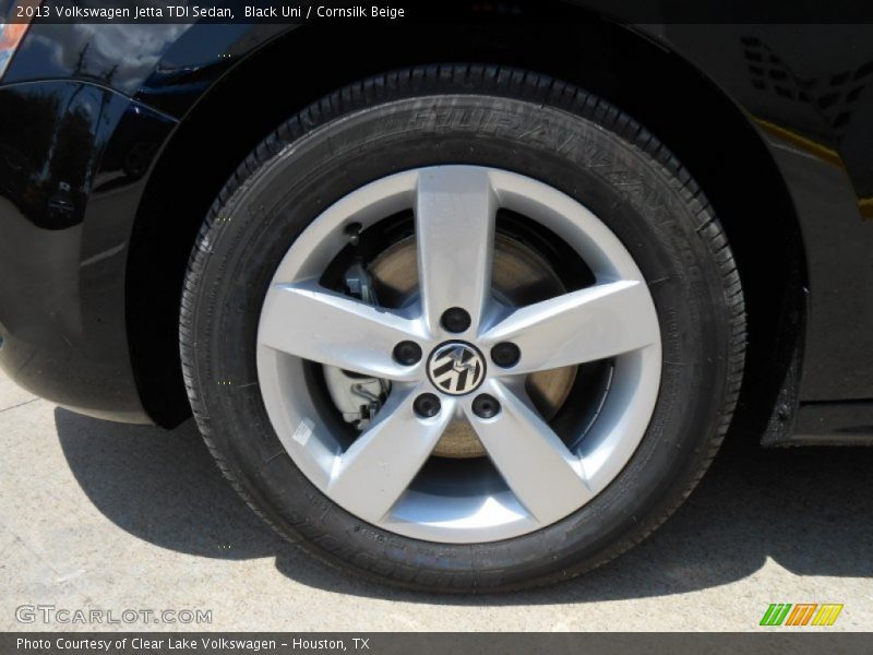 Black Uni / Cornsilk Beige 2013 Volkswagen Jetta TDI Sedan