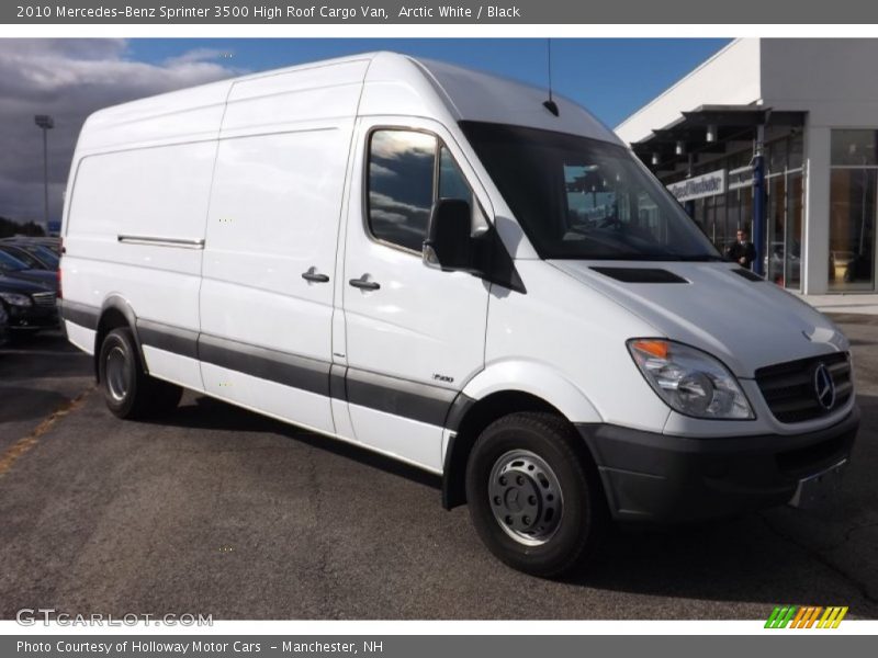 Arctic White / Black 2010 Mercedes-Benz Sprinter 3500 High Roof Cargo Van