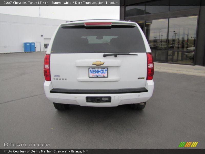 Summit White / Dark Titanium/Light Titanium 2007 Chevrolet Tahoe LT 4x4