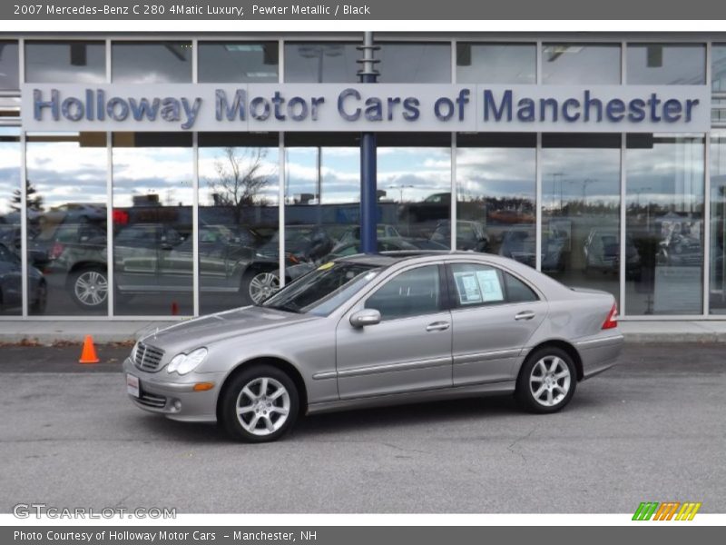 Pewter Metallic / Black 2007 Mercedes-Benz C 280 4Matic Luxury