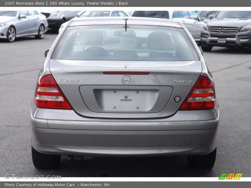 Pewter Metallic / Black 2007 Mercedes-Benz C 280 4Matic Luxury