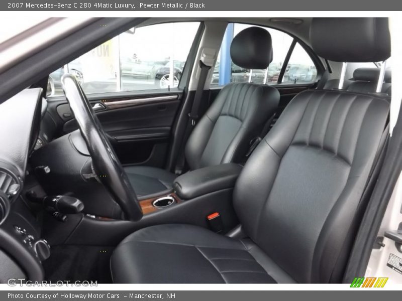 Pewter Metallic / Black 2007 Mercedes-Benz C 280 4Matic Luxury