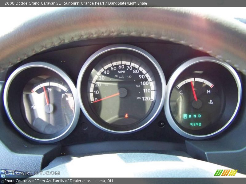 Sunburst Orange Pearl / Dark Slate/Light Shale 2008 Dodge Grand Caravan SE