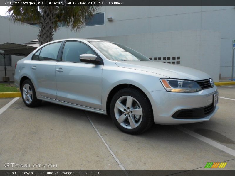 Reflex Silver Metallic / Titan Black 2013 Volkswagen Jetta TDI Sedan