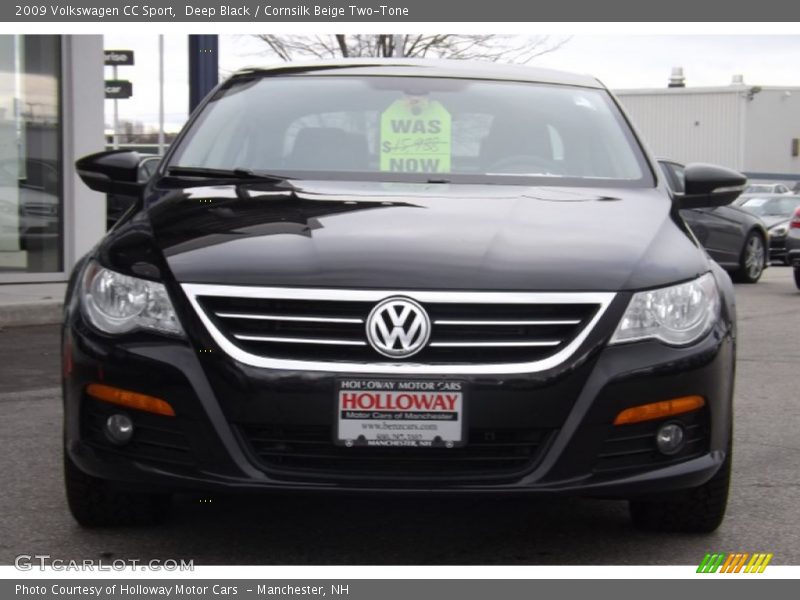 Deep Black / Cornsilk Beige Two-Tone 2009 Volkswagen CC Sport