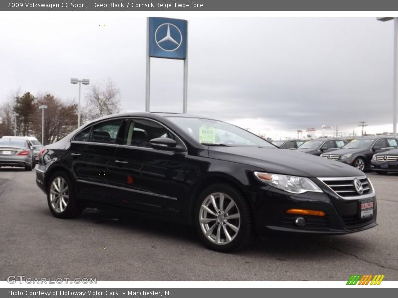 Deep Black / Cornsilk Beige Two-Tone 2009 Volkswagen CC Sport