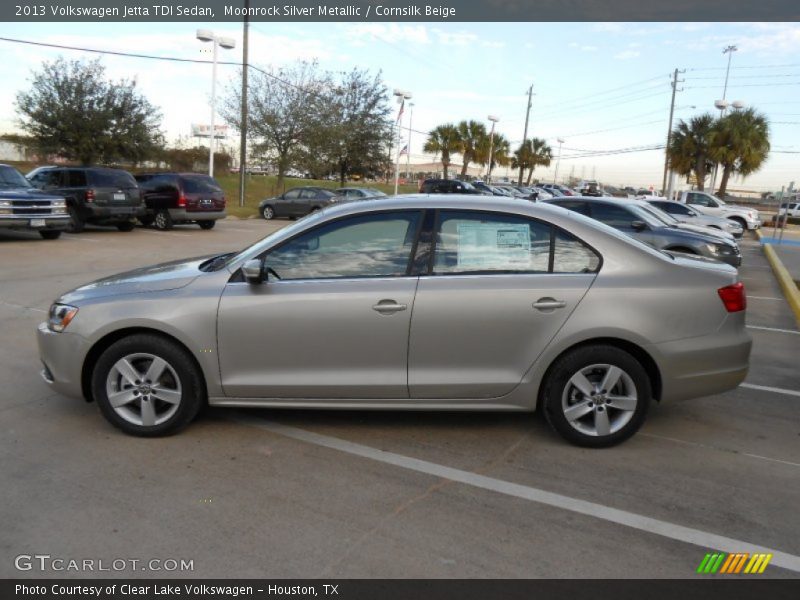 Moonrock Silver Metallic / Cornsilk Beige 2013 Volkswagen Jetta TDI Sedan