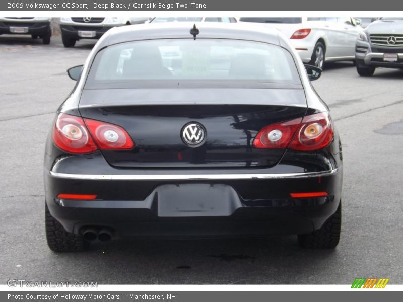 Deep Black / Cornsilk Beige Two-Tone 2009 Volkswagen CC Sport