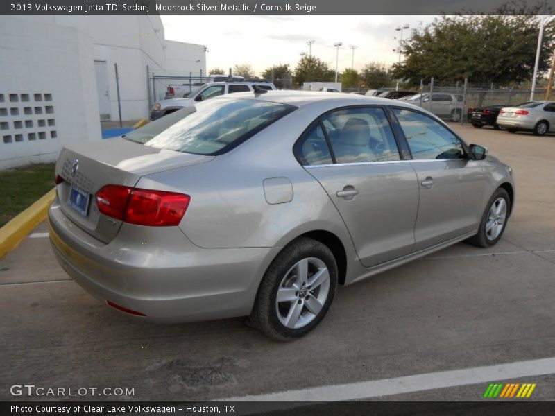 Moonrock Silver Metallic / Cornsilk Beige 2013 Volkswagen Jetta TDI Sedan