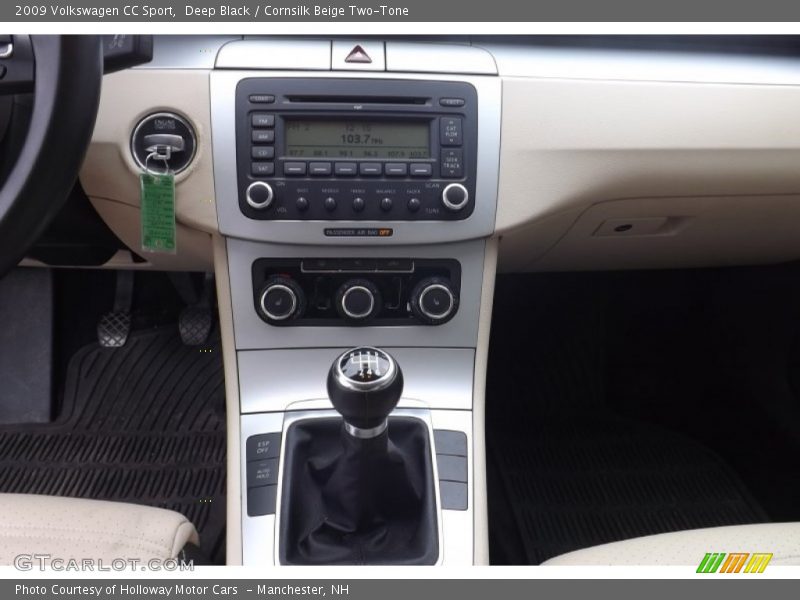 Deep Black / Cornsilk Beige Two-Tone 2009 Volkswagen CC Sport