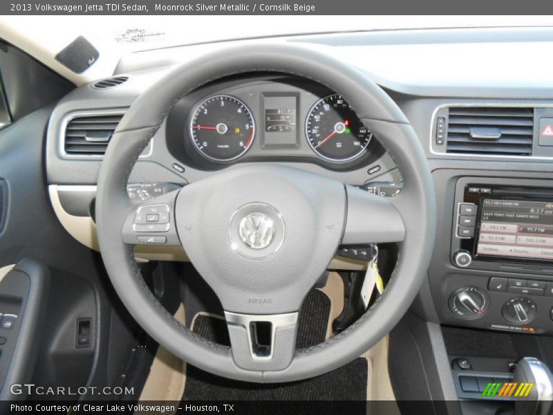 Moonrock Silver Metallic / Cornsilk Beige 2013 Volkswagen Jetta TDI Sedan