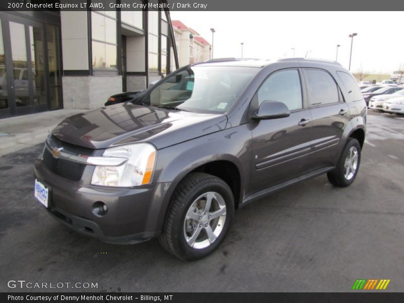 Granite Gray Metallic / Dark Gray 2007 Chevrolet Equinox LT AWD