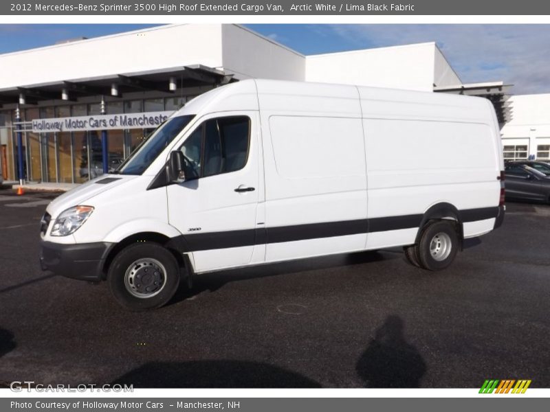 Arctic White / Lima Black Fabric 2012 Mercedes-Benz Sprinter 3500 High Roof Extended Cargo Van