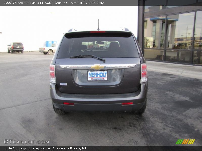 Granite Gray Metallic / Dark Gray 2007 Chevrolet Equinox LT AWD