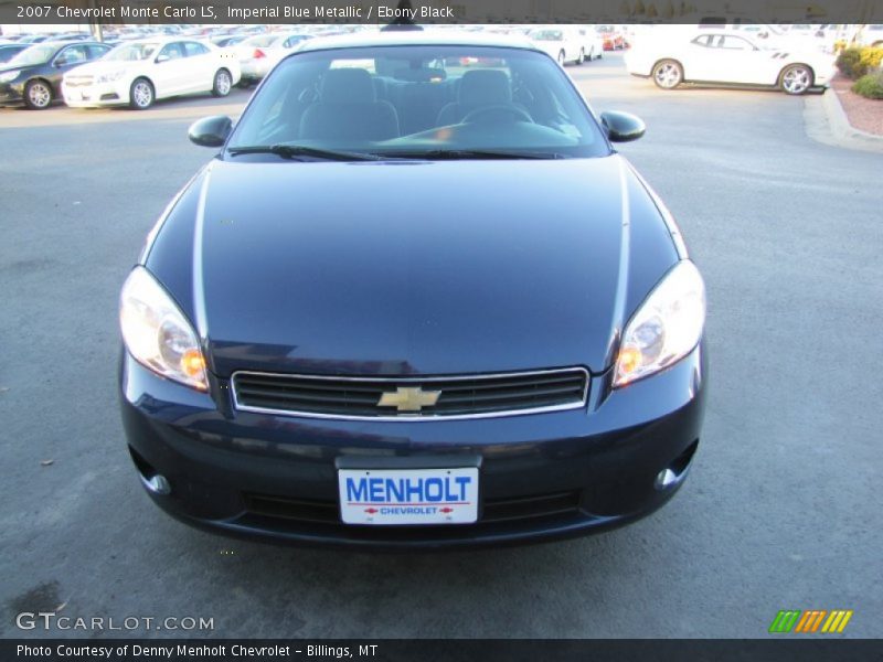 Imperial Blue Metallic / Ebony Black 2007 Chevrolet Monte Carlo LS