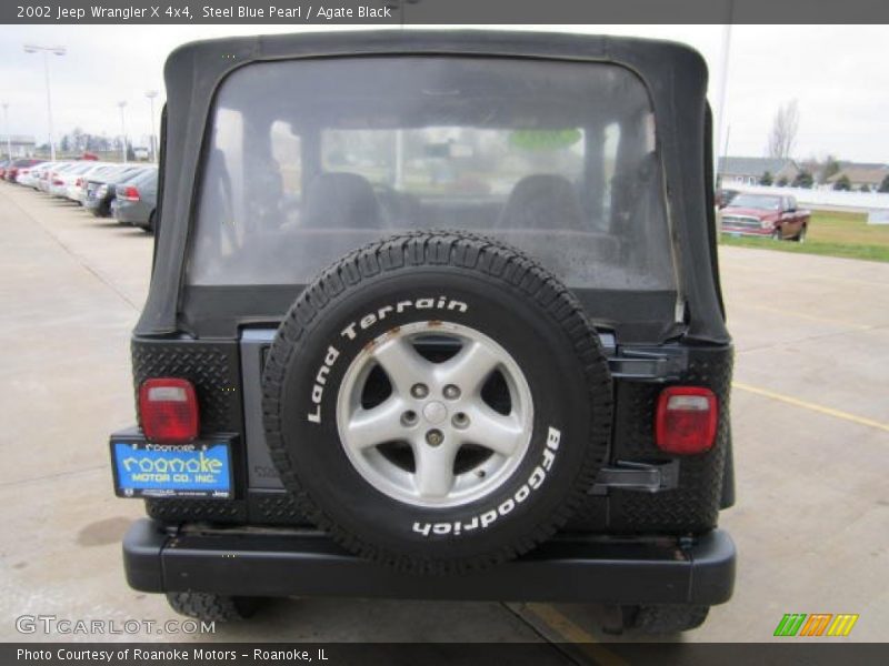Steel Blue Pearl / Agate Black 2002 Jeep Wrangler X 4x4