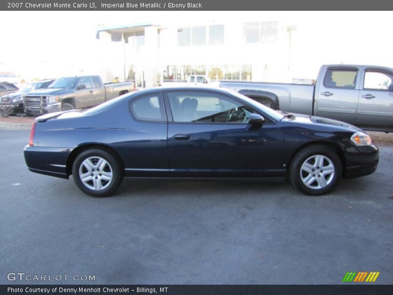 Imperial Blue Metallic / Ebony Black 2007 Chevrolet Monte Carlo LS
