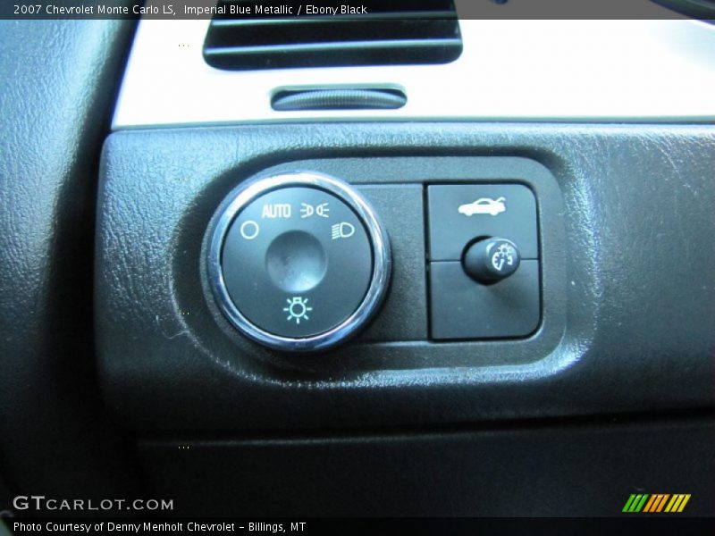 Imperial Blue Metallic / Ebony Black 2007 Chevrolet Monte Carlo LS