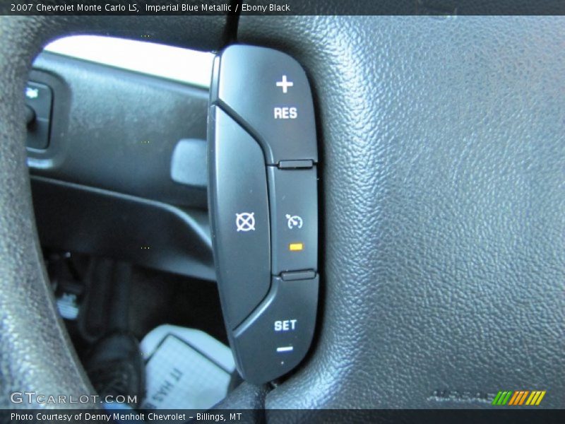 Imperial Blue Metallic / Ebony Black 2007 Chevrolet Monte Carlo LS