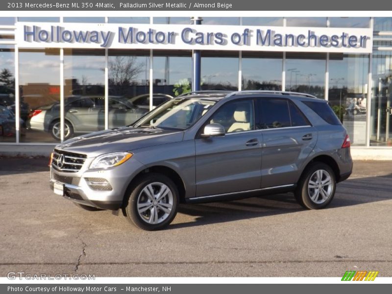 Palladium Silver Metallic / Almond Beige 2013 Mercedes-Benz ML 350 4Matic