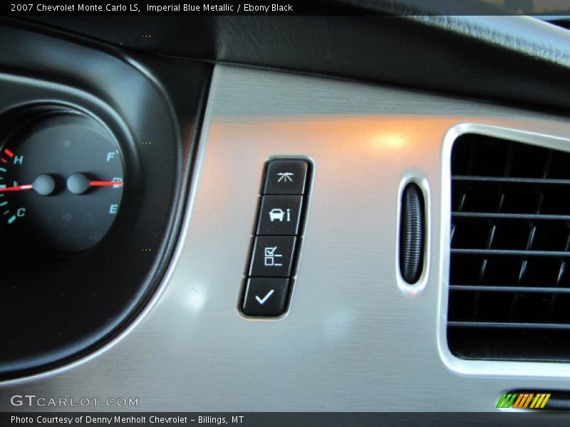 Imperial Blue Metallic / Ebony Black 2007 Chevrolet Monte Carlo LS