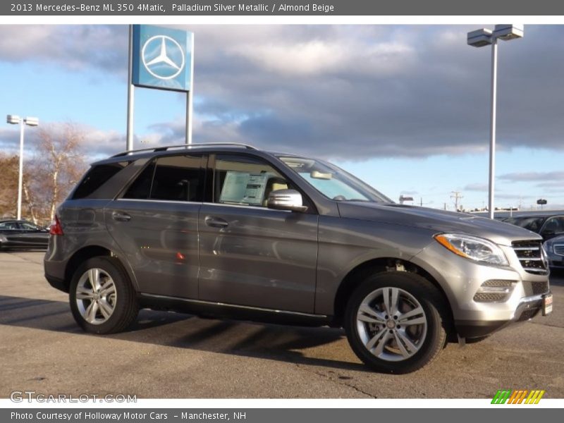 Palladium Silver Metallic / Almond Beige 2013 Mercedes-Benz ML 350 4Matic
