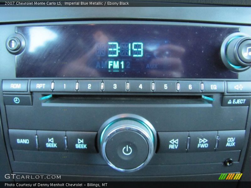 Imperial Blue Metallic / Ebony Black 2007 Chevrolet Monte Carlo LS