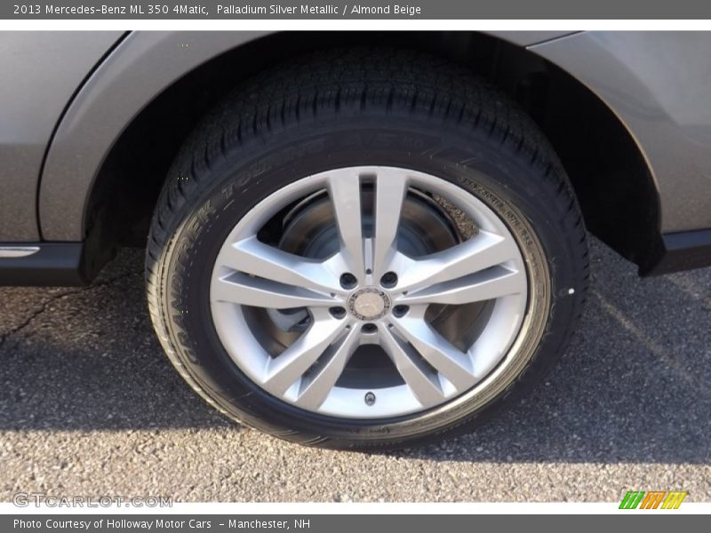 Palladium Silver Metallic / Almond Beige 2013 Mercedes-Benz ML 350 4Matic