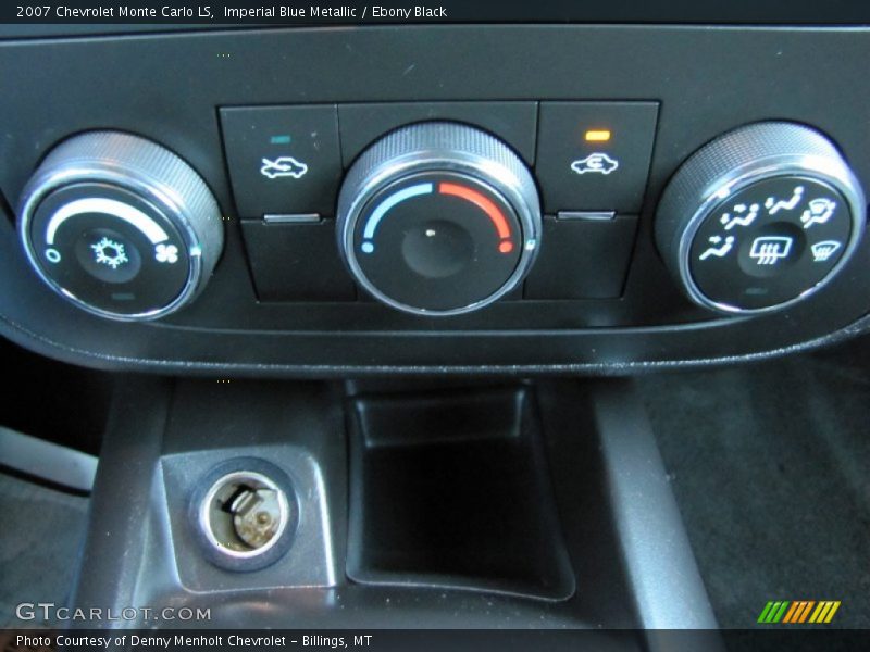 Imperial Blue Metallic / Ebony Black 2007 Chevrolet Monte Carlo LS