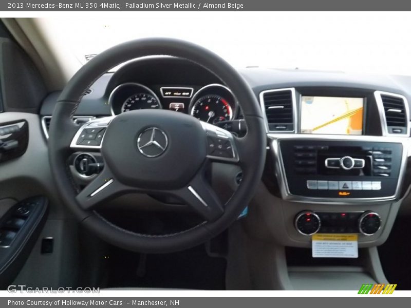 Palladium Silver Metallic / Almond Beige 2013 Mercedes-Benz ML 350 4Matic