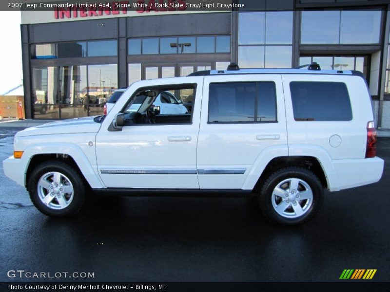 Stone White / Dark Slate Gray/Light Graystone 2007 Jeep Commander Limited 4x4