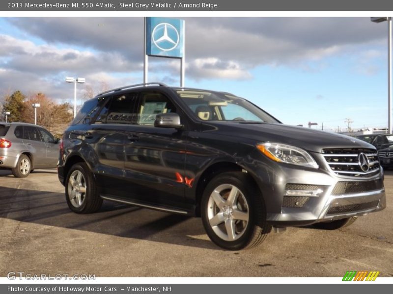 Steel Grey Metallic / Almond Beige 2013 Mercedes-Benz ML 550 4Matic