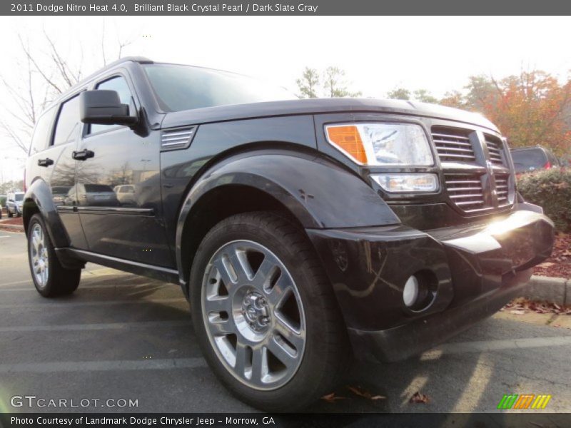Brilliant Black Crystal Pearl / Dark Slate Gray 2011 Dodge Nitro Heat 4.0