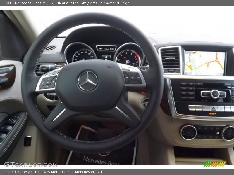 Steel Grey Metallic / Almond Beige 2013 Mercedes-Benz ML 550 4Matic