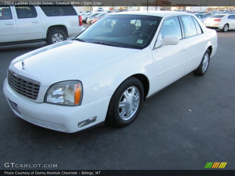 Cotillion White / Dark Gray 2004 Cadillac DeVille Sedan