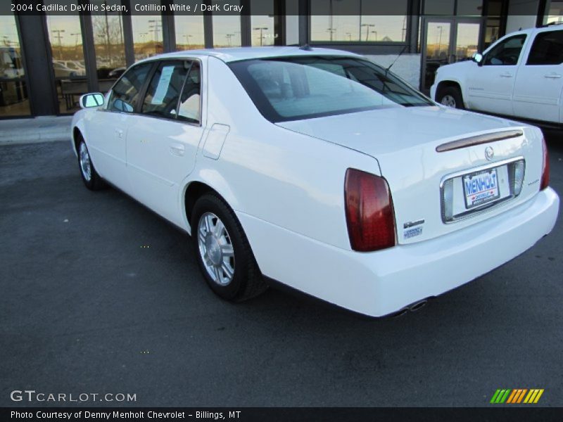 Cotillion White / Dark Gray 2004 Cadillac DeVille Sedan