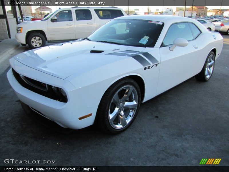Bright White / Dark Slate Gray 2012 Dodge Challenger R/T