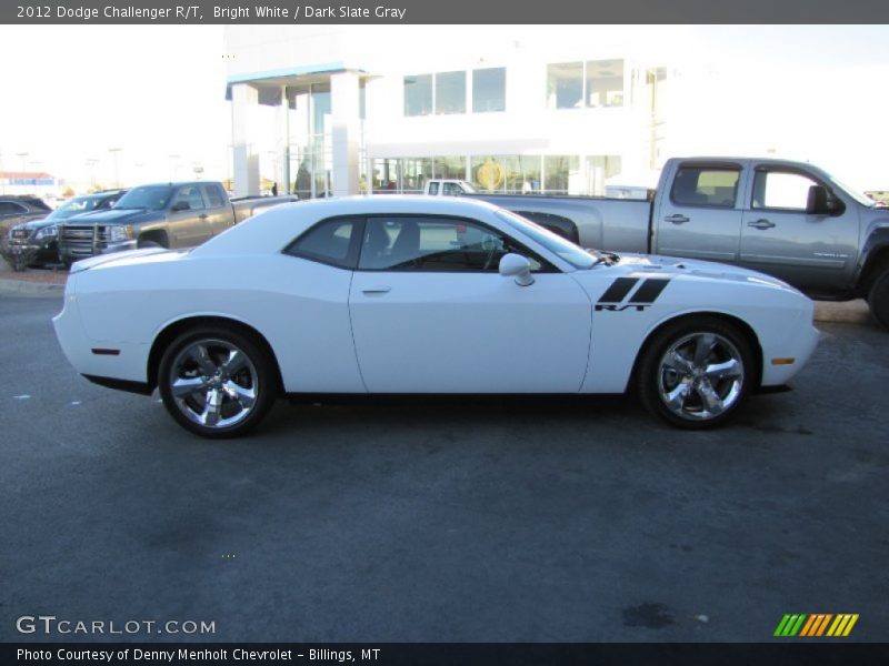 Bright White / Dark Slate Gray 2012 Dodge Challenger R/T